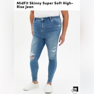 Torrid Mid Fit Skinny Super Soft High-Rise Jeans SIZE 18R (2 pairs)